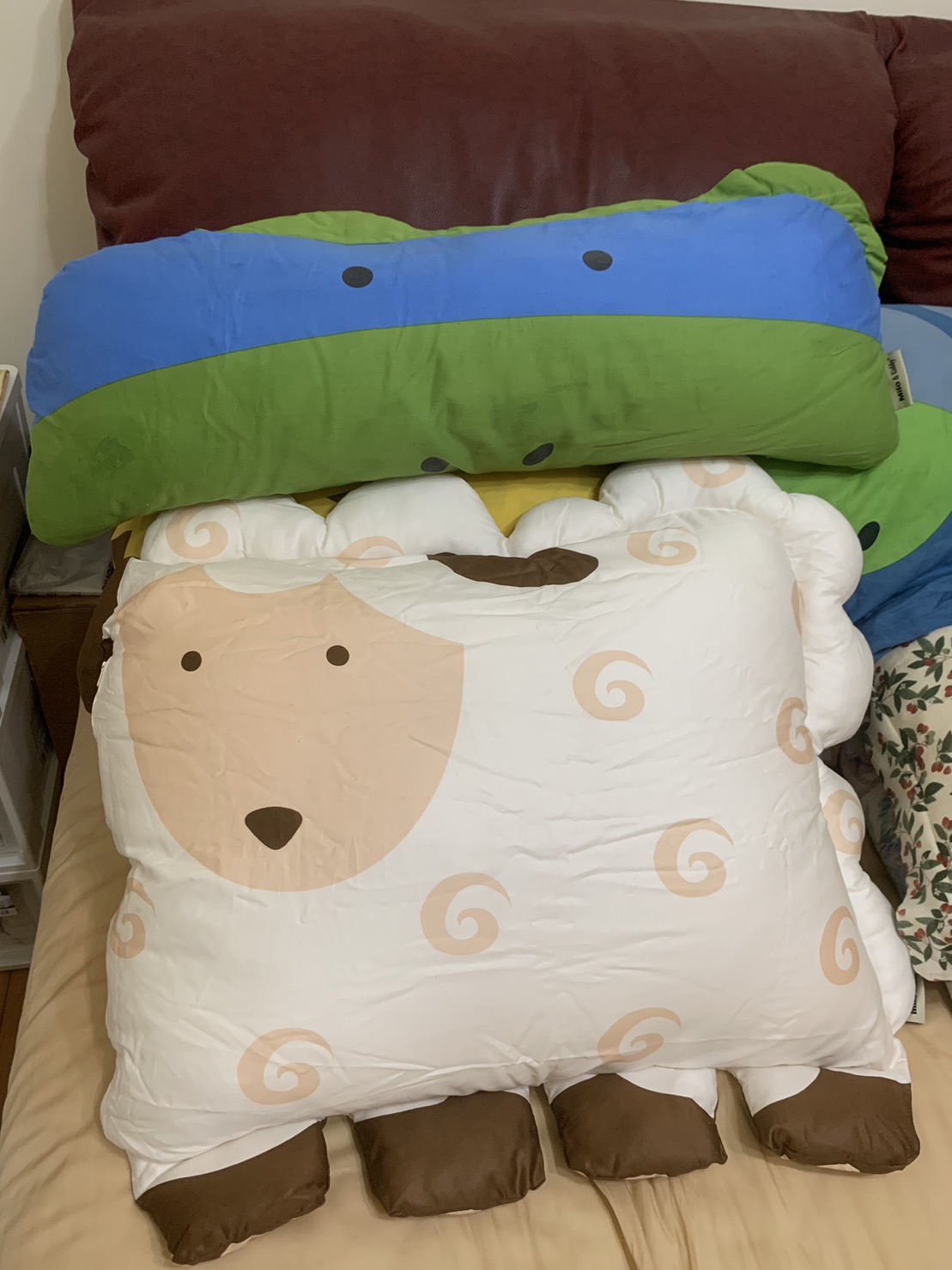 Milo & Gabby 動物好朋友-超細纖維防蟎大枕心+枕套組 羊公子