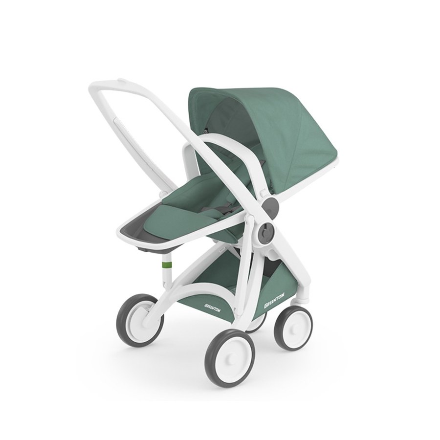 荷蘭Greentom Reversible雙向款-經典嬰兒推車(文青綠)
