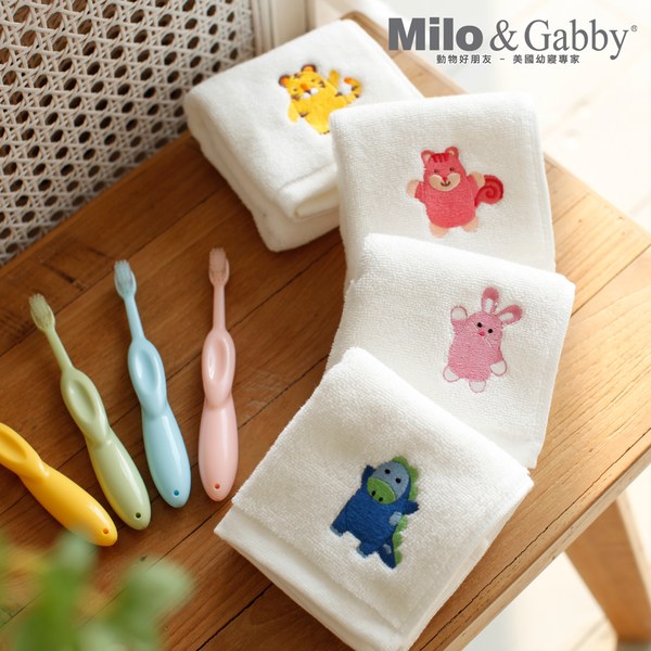 Milo & Gabby 動物好朋友-100%純棉吸濕小手巾毛巾(多款可選)