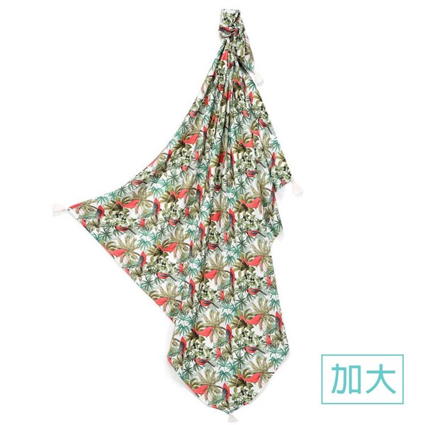 La Millou 抗菌包巾-竹纖涼感巾(加大)_140x110cm-熱情火鳥