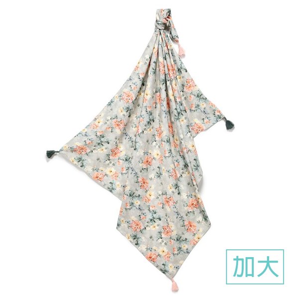 La Millou 抗菌包巾-竹纖涼感巾(加大)_140x110cm-春日小雛菊