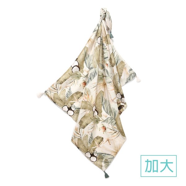 La Millou 抗菌包巾-竹纖涼感巾(加大)_140x110cm-棕櫚可可樹