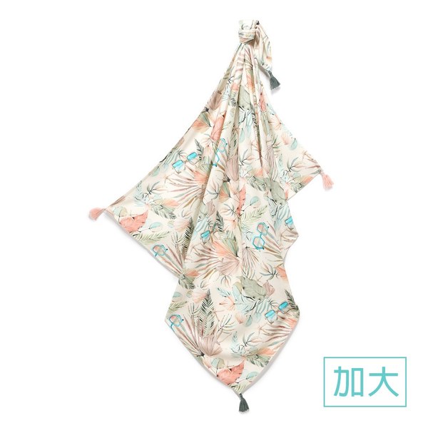La Millou 抗菌包巾-竹纖涼感巾(加大)_140x110cm-棕櫚女孩