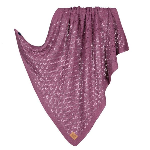 La Millou Tender 100%純棉針織毯-honey-80x90cm(葡萄紫)