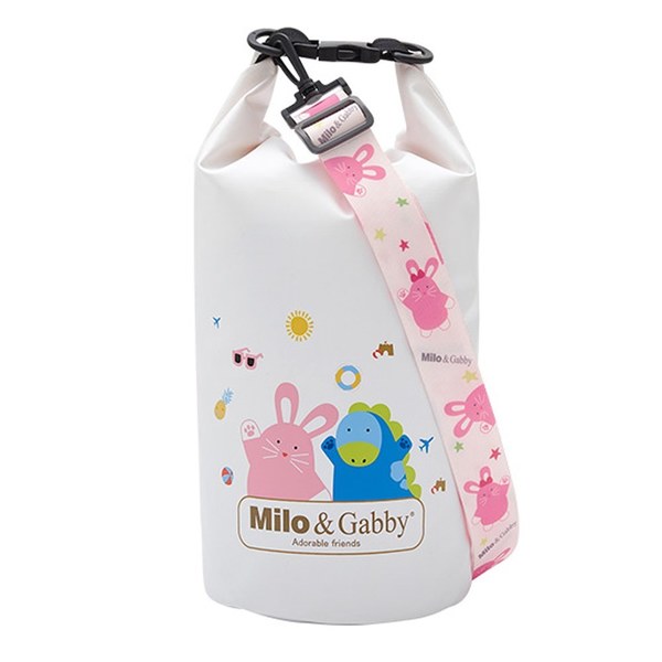 Milo & Gabby 動物好朋友-超吸睛大容量防水背袋10L(Lola兔兔)