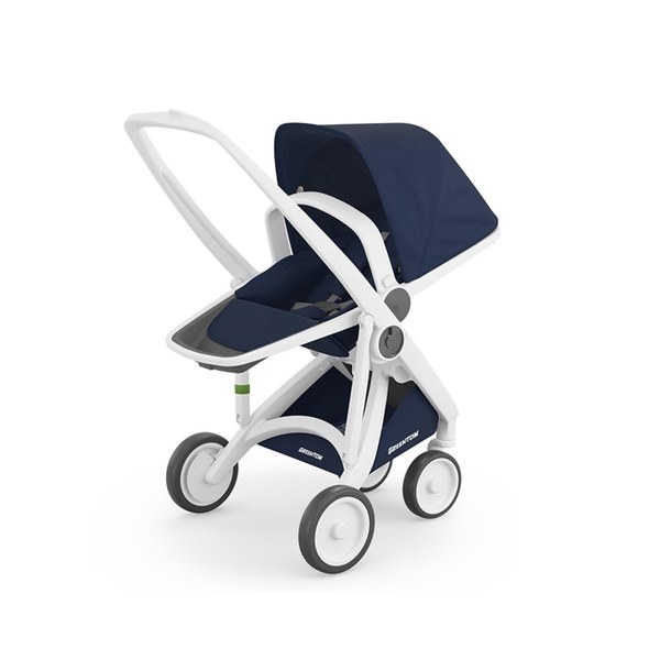荷蘭Greentom Reversible雙向款-經典嬰兒推車(知性藍)