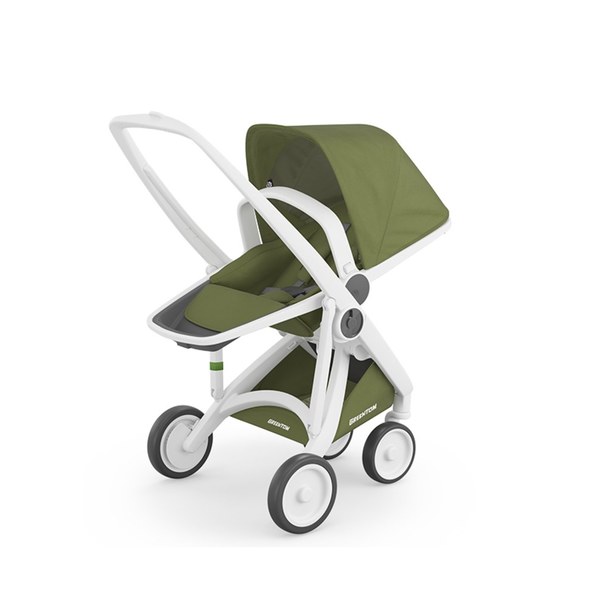 荷蘭Greentom Reversible雙向款-經典嬰兒推車(探險綠)