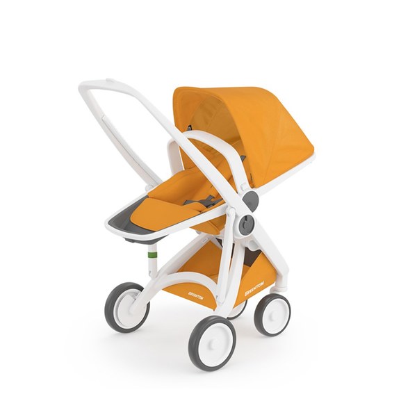 荷蘭Greentom Reversible雙向款-經典嬰兒推車(陽光黃)