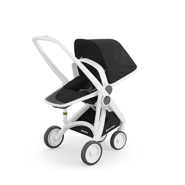 荷蘭Greentom Reversible雙向款-經典嬰兒推車(低調黑)