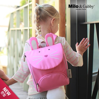 Gift DollBao 動物好朋友-輕量型小童背包(LOLA兔兔)-附彌月禮袋