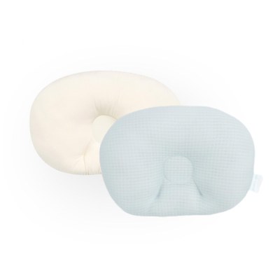 【原售價$1090】air cossi 超透氣抗菌天絲3D嬰兒枕｜清爽藍