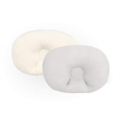 【原售價$1090】air cossi 超透氣抗菌天絲3D嬰兒枕｜輕舒灰