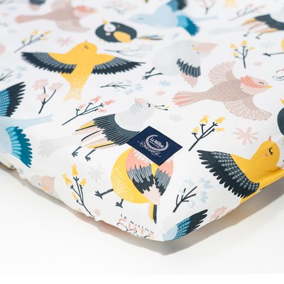 La Millou波蘭 拉米洛北歐風嬰兒床單(70x140cm)｜可愛鳥語
