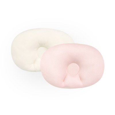 【原售價$1090】air cossi 超透氣抗菌天絲3D嬰兒枕｜輕盈粉