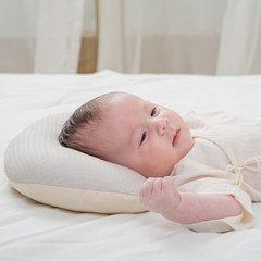 air cossi 超透氣抗菌天絲3D嬰兒枕｜輕舒灰