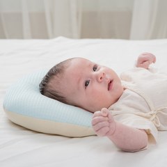 【原售價$1090】air cossi 超透氣抗菌天絲3D嬰兒枕｜清爽藍