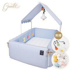 【gunite】落地式沙發嬰兒陪睡床屋頂組_保潔組(含保潔墊+床單)_0-6歲(多款選)