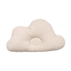 【韓國 lolbaby】3D立體純棉造型嬰兒枕_雲朵(米)
