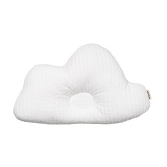 lolbaby韓國 3D立體純棉造型嬰兒枕｜雲朵(白)