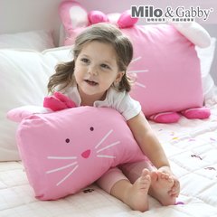 Milo & Gabby 動物好朋友-超細纖維防蹣抗菌mini枕心+枕套組(Lola芭蕾舞兔兔)