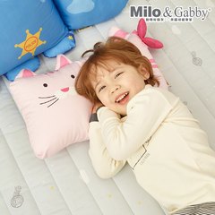 Milo&Gabby美國 動物好朋友超細纖維防蹣抗菌mini枕心+枕套組｜Nancy花匠貓咪