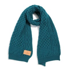La Millou波蘭 Merino羊毛針織圍巾(40x180cm)｜美麗諾碧綠