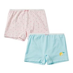 LILLE HAVEN韓國  Organic天然系列100%有機棉四角內褲OG二件組(7~8y)｜檸檬女孩